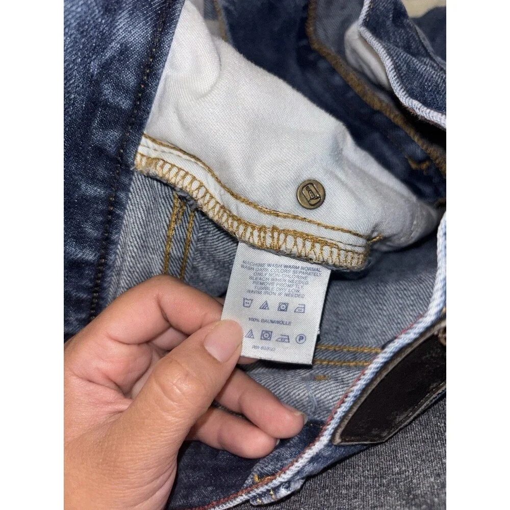 Lands' End Blue Jeans Men's Waist 35 Straight Fit